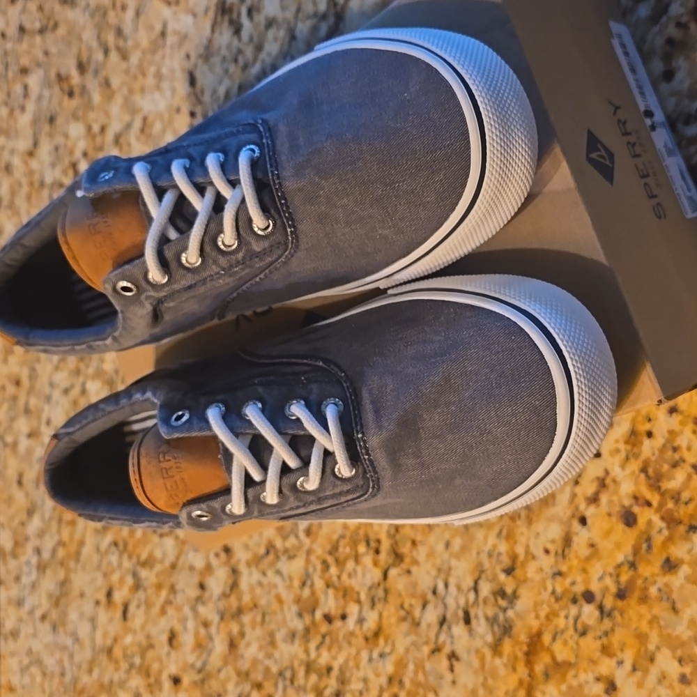 NIB Men's Sperry Top Sider Canvas Sneaker  Size 11 5 - Picture 2 of 9